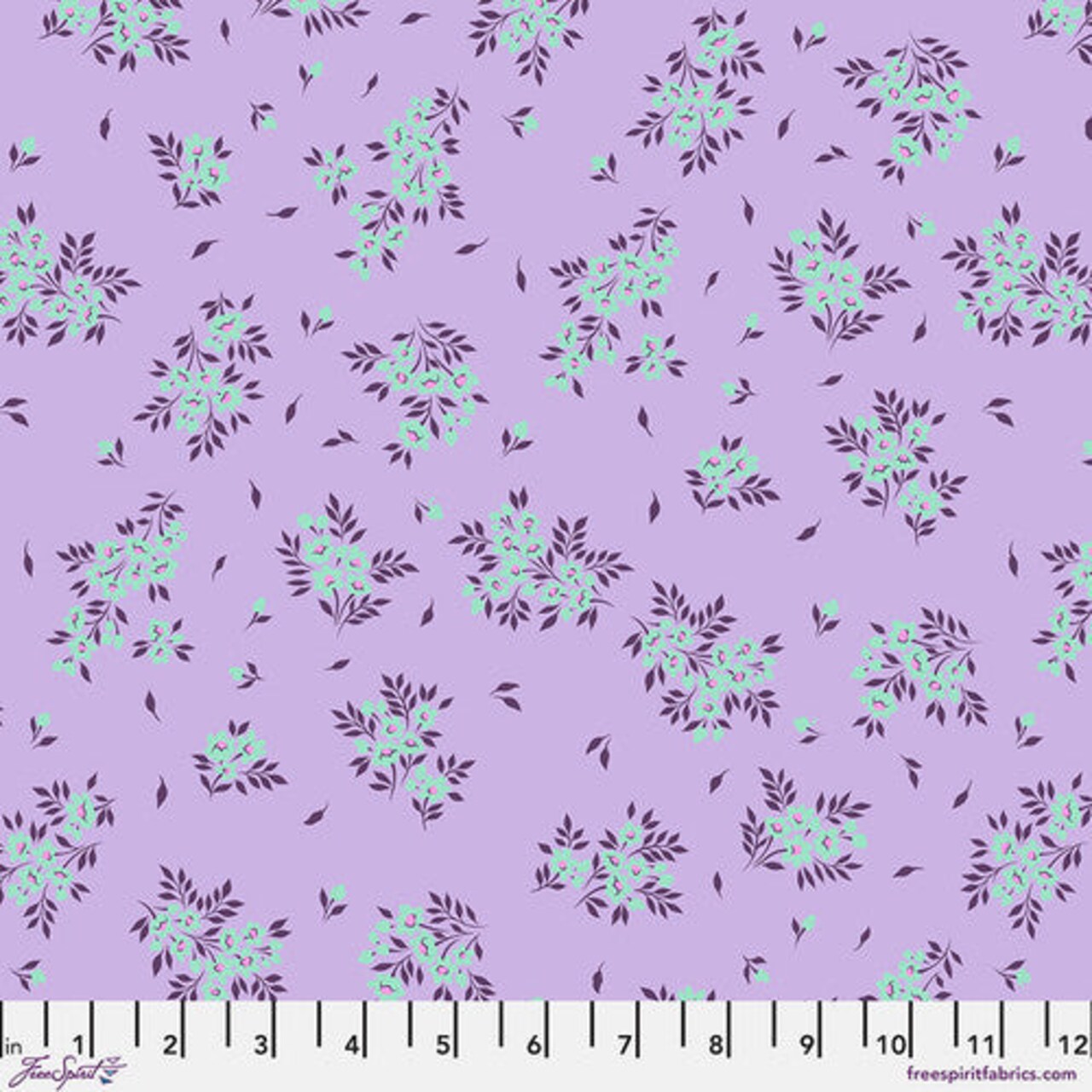 Fabric FreeSpirit Tula Pink Viola What a Ditz by the Quarter Yard PWTP253.VIOLA